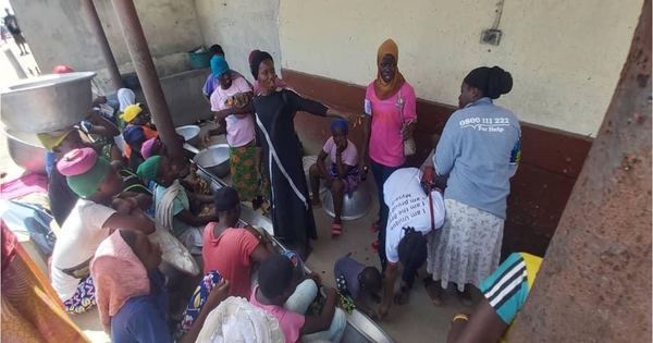 Salah Abudu educating others in her community in Ghana about the harms of e-waste